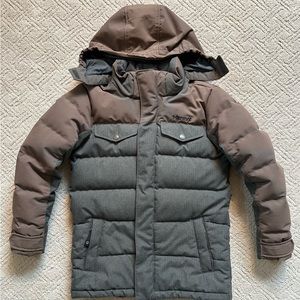 (SOLD) Down filled Marmot hooded jacket.